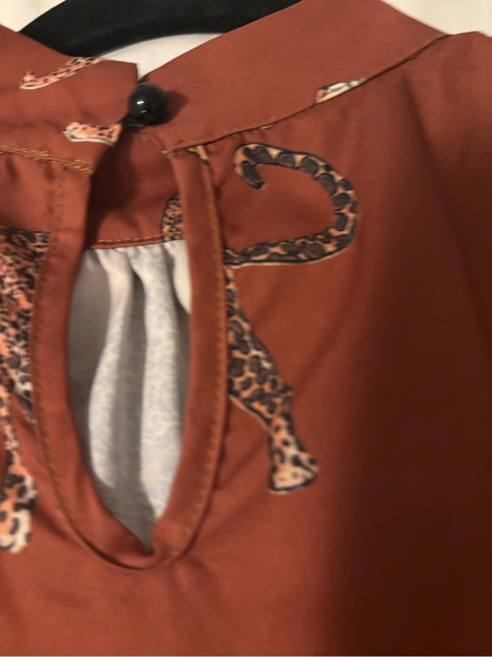 Wilfred Rust Leopard-Print Blouse - Picture 2 of 7